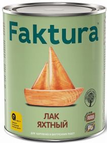 Лак Яхтный Faktura 0.7л Матовый Алкидно-Уретановый для Наружных и Внутренних Работ / Фактура.