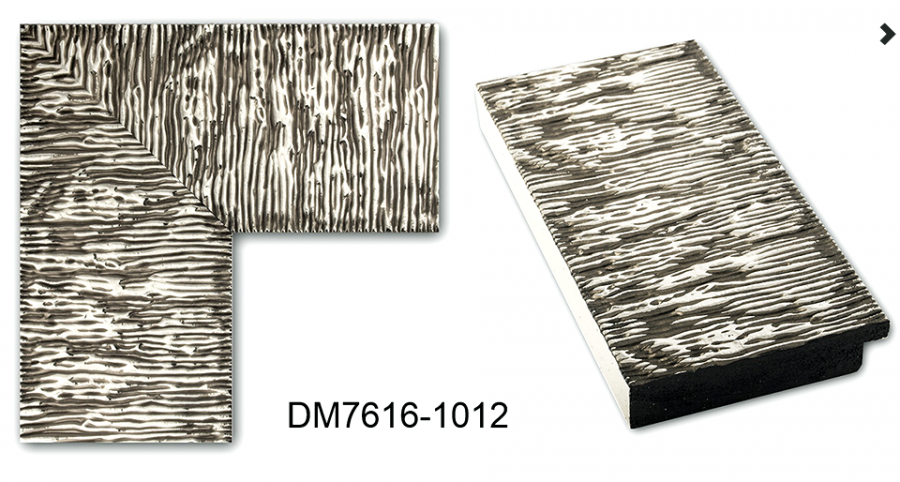 Зеркало в раме на стену в салон офис для дома настенное в коридор ванную Steel texture 60х174 см стальное