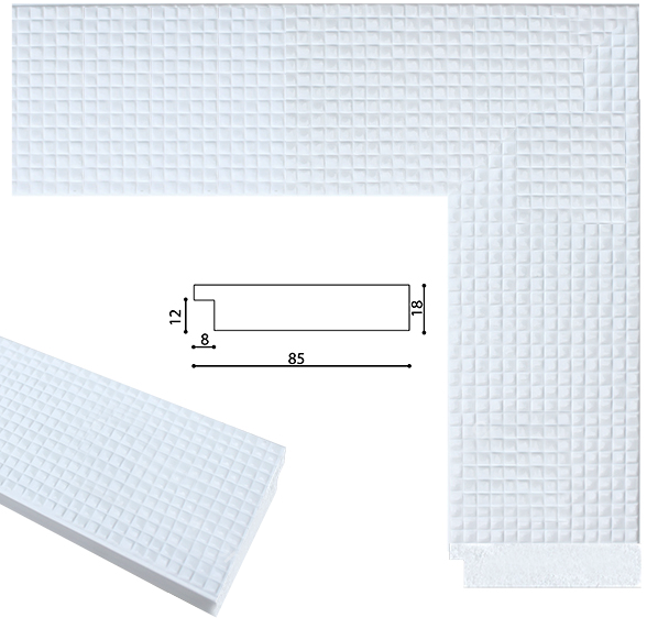 Зеркало в раме настенное в салон офис для дома в прихожую спальню коридор White cube 60х174 см белое