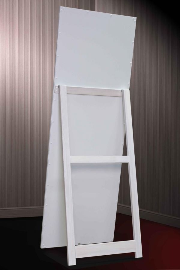 Напольное зеркало в раме на подставке в рост в прихожую спальню коридор Red cube 60х174 см красный