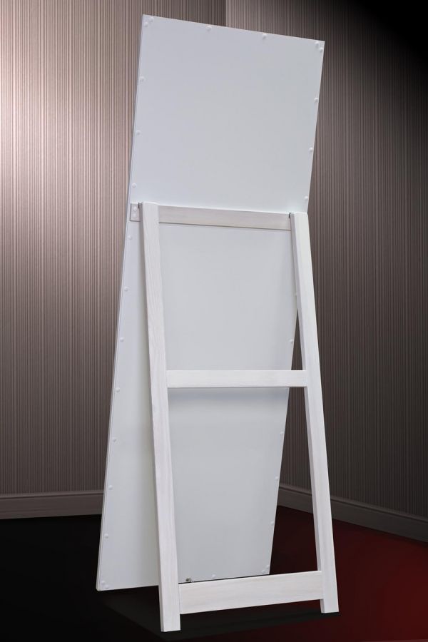 Напольное зеркало в раме на подставке в рост в прихожую спальню коридор Red tetris 60х174 см красный