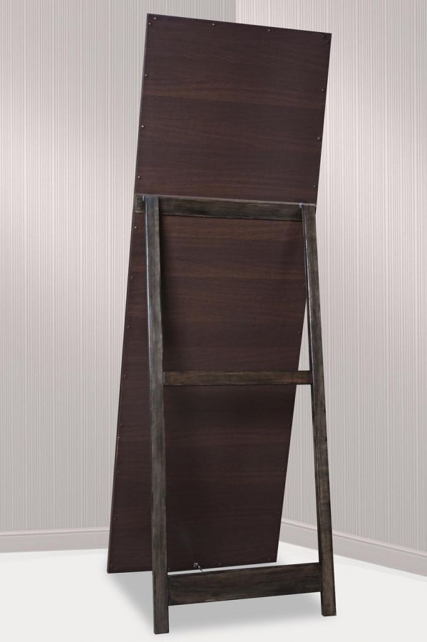 Напольное зеркало в раме на подставке в рост в прихожую спальню коридор Shining stone 60х174 серебро