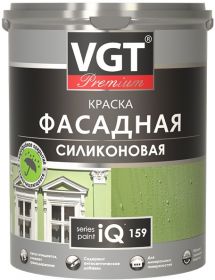 Краска Фасадная Силиконовая VGT Premium IQ159 2л (2.9кг) Долговечная / ВГТ Премиум