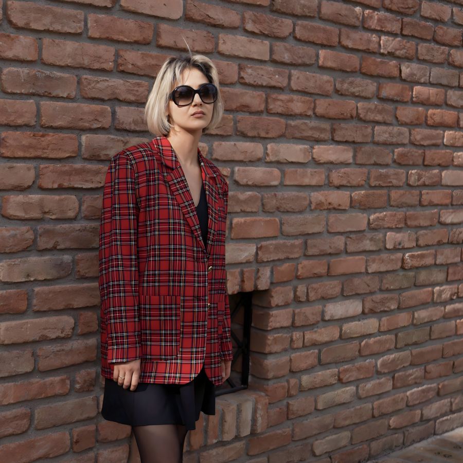 Пиджак в клетку