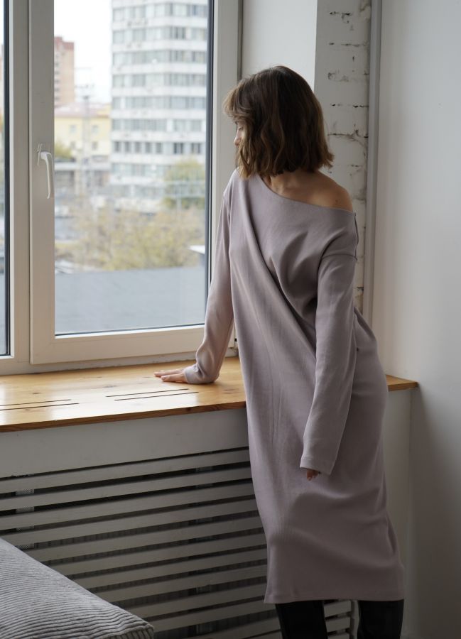 Платье Nebbia бесшовное туман