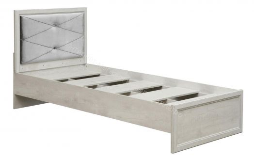Кровать односпальная 32.23 Сохо (900), Бетон пайн белый/Бетон пайн белый патина