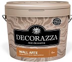 Декоративная Краска Матовая Decorazza Wall Arte 1.2кг WA 025 с Эффектом Гладкого Художественного Бетона, Имитации Панно.