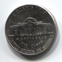 5 центов 2007 США D AUNC