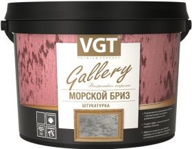 Декоративная Штукатурка VGT Gallery Морской Бриз 1кг Серебристо-Белая с Перламутровыми Частицами и Добавлением Речного Песка / ВГТ Морской Бриз