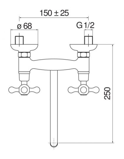 Смеситель для ванны Nobili Grazia GRC5003 ФОТО