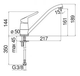 Смеситель для кухни Nobili New road RDE0123/1T7 ФОТО