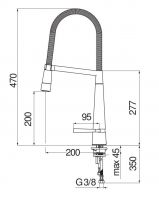 Смеситель для кухни Nobili Likid LK00300 схема 2