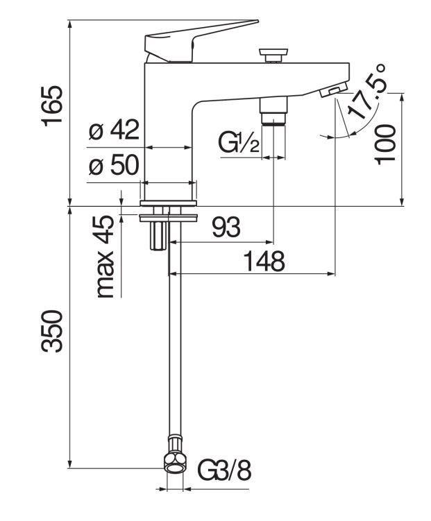 Смеситель для ванны Nobili Blues BS101118/10 схема 2