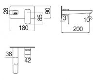 Смеситель для раковины Nobili Acquaviva VV103198/1 схема 2