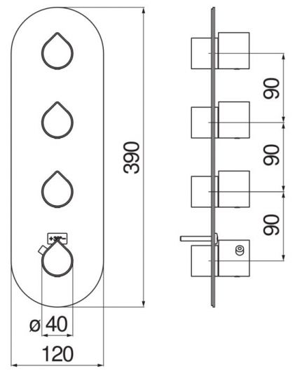 Смеситель для душа Nobili Dress DS106104 ФОТО