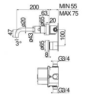 Смеситель для раковины Nobili Velis IRVE125198/1 схема 2