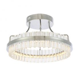 Светильник Потолочный ST-Luce SL383.102.01 Хром/Прозрачный LED 1*34W 3000K / СТ Люче