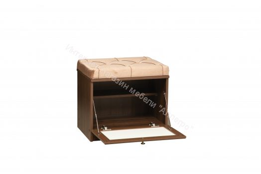 Тумба для обуви М06 Габриэлла, Дуб кальяри/Дуб коньяк/патина