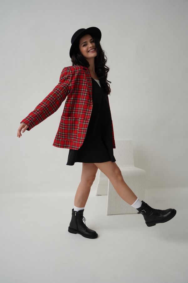 Пиджак в клетку