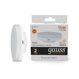 Лампа Светодиодная Gauss 83815_GAUSS GX53 15W 1020lm 3000K / Дивинаре