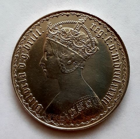 1 флорин 1883 Великобритания UNC Готический
