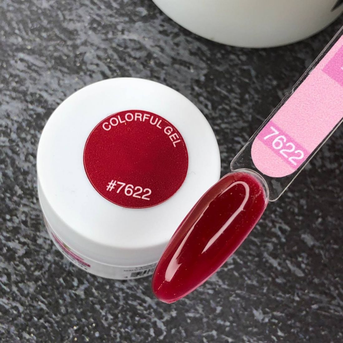 Гель цветной для наращивания ногтей, 15 мл, арт. 7622