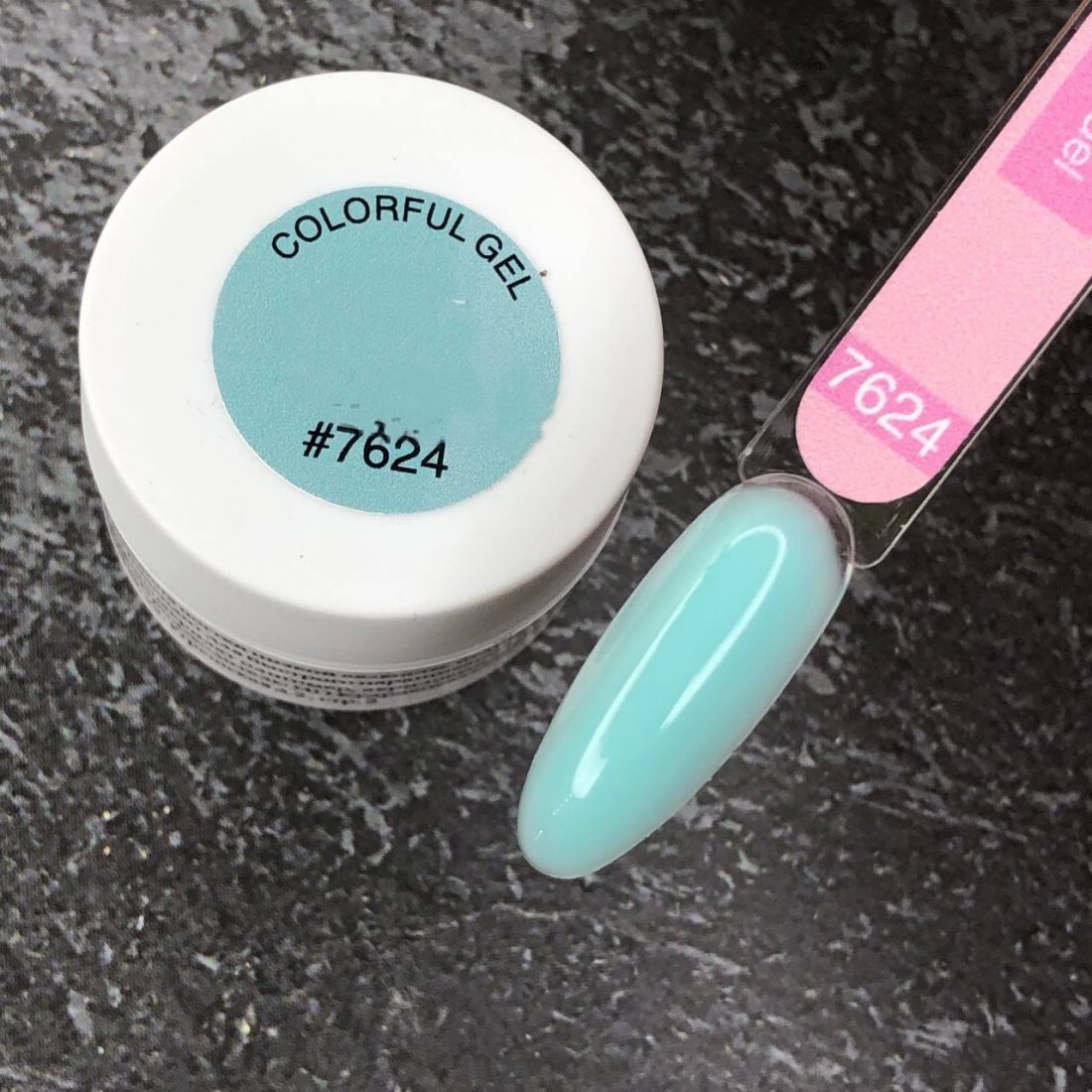 Гель цветной для наращивания ногтей,  15 мл, арт. 7624