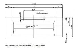 Встраиваемая сверху раковина из эмалированной стали Bette Aqua A070 60х49,5 ФОТО