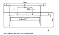 Встраиваемая сверху раковина из эмалированной стали Bette Aqua A070 60х49,5 схема 6