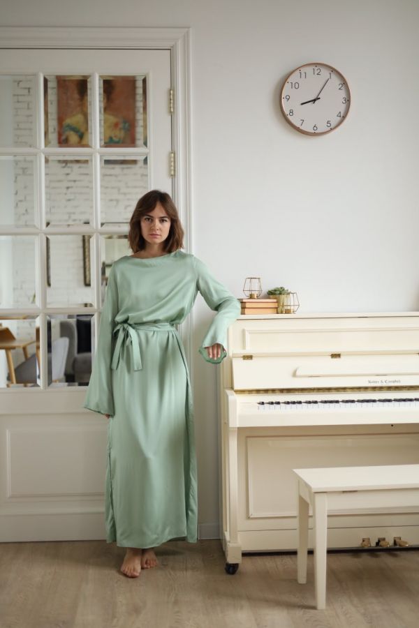 Платье Bambù из бамбука фисташка