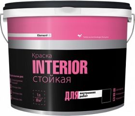 Краска Стойкая Element SE Interior 2л Супербелая Alpa для Внутренних Работ.