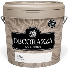 Грунт-Краска Decorazza Base 4кг Белая Акриловая для Внутренних Работ /Декоразза*.