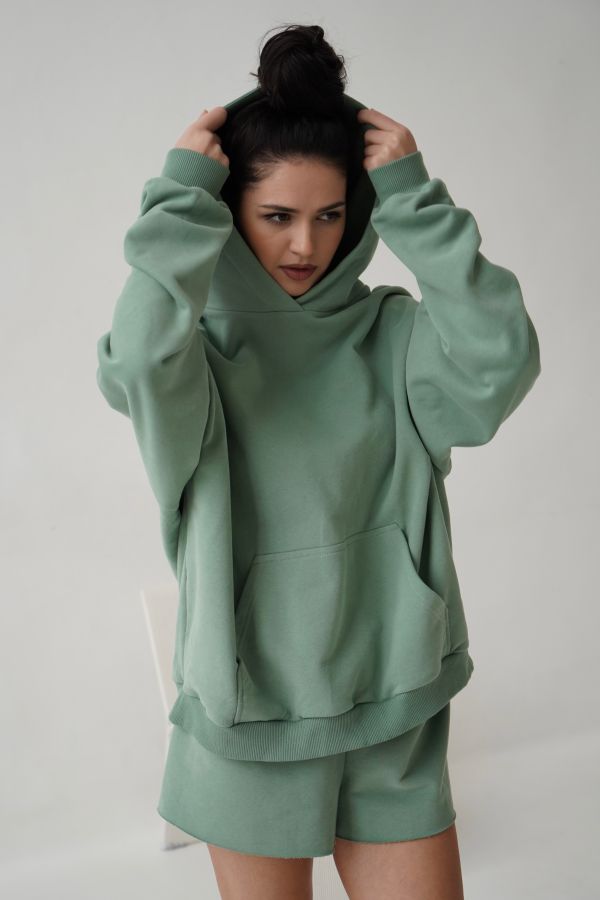 Худи оверсайз полынь