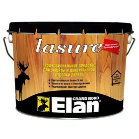 Декоративная Лазурь Alpa Elan Lasure 9л Палисандр Алкидная для Внутренних и Наружных Работ.