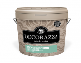 Декоративная Штукатурка Decorazza 7.2кг MC 10-17 Microcemento Struttura + Legante с Эффектом Бетона Крупная Фракция.