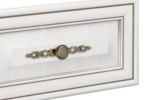 Спальный гарнитур Габриэлла, Вудлайн кремовый/Сандал белый/патина