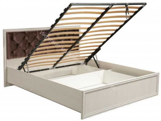 Спальный гарнитур Габриэлла, Вудлайн кремовый/Сандал белый/патина