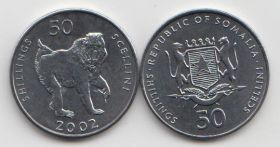 Сомали 50 шиллингов 2002 год UNC