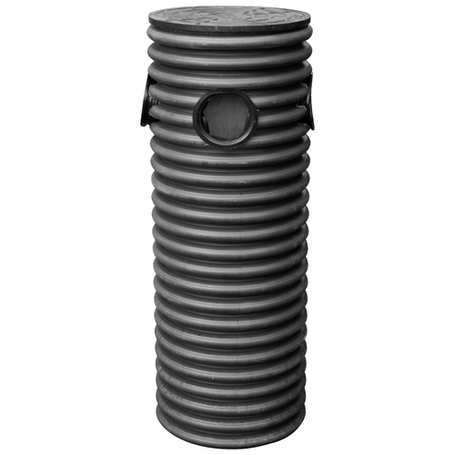 Колодец 300х2000мм дрен. смотр. с 4-мя отвод. 110мм с крышкой и дном в комплекте. (черный) Колодец 300х2000мм дрен. смотр. с 4-мя отвод. 110мм с крышкой и дном в комплекте. (черный)