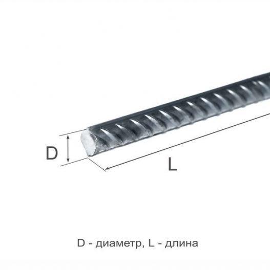 Арматура рифленая 40 (2ф) А500С ГОСТ 34028-2016