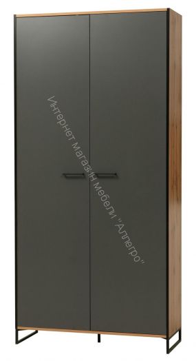 Шкаф для одежды 46.07 Доната, Дуб вотан/Диамант серый