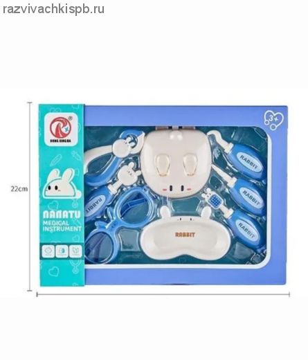 Набор доктора RABBIT Стоматолог (8 предметов) в коробке.