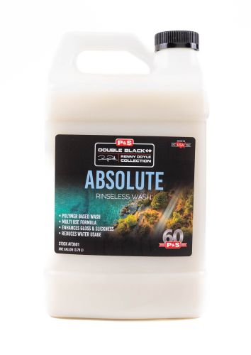 P&S Шампунь для автомобилей Absolute Rinseless Wash, Double Black 3.79L