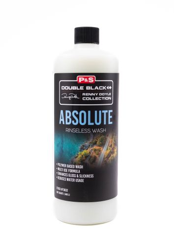 P&S Шампунь для автомобилей 946мл Absolute Rinseless Wash, Double Black - Quart