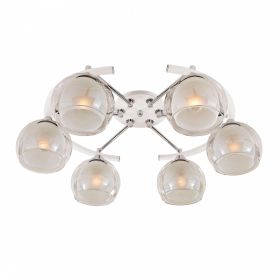 Люстра Потолочная Citilux Буги CL157161 Белая Хром / Ситилюкс.