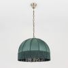 Люстра Подвесная с Зелёным Абажуром Citilux Базель CL407132 / Ситилюкс.