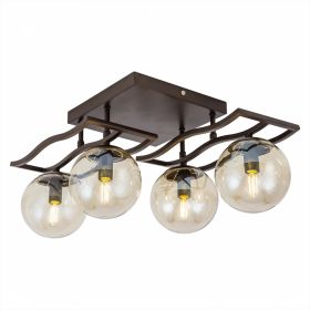Люстра Потолочная Citilux Бриз CL106245 Венге / Ситилюкс.
