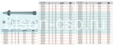 Штанга для горизонтально-фрезерного станка  7175-50-40-800мм Bison Bial