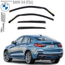 Дефлекторы BMW X4 (F26) от 2014 - 2018 для дверей вставные Heko (Польша) - 4 шт.