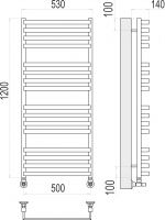 Водяной полотенцесушитель TERMINUS Рид П16 50х120 схема 3